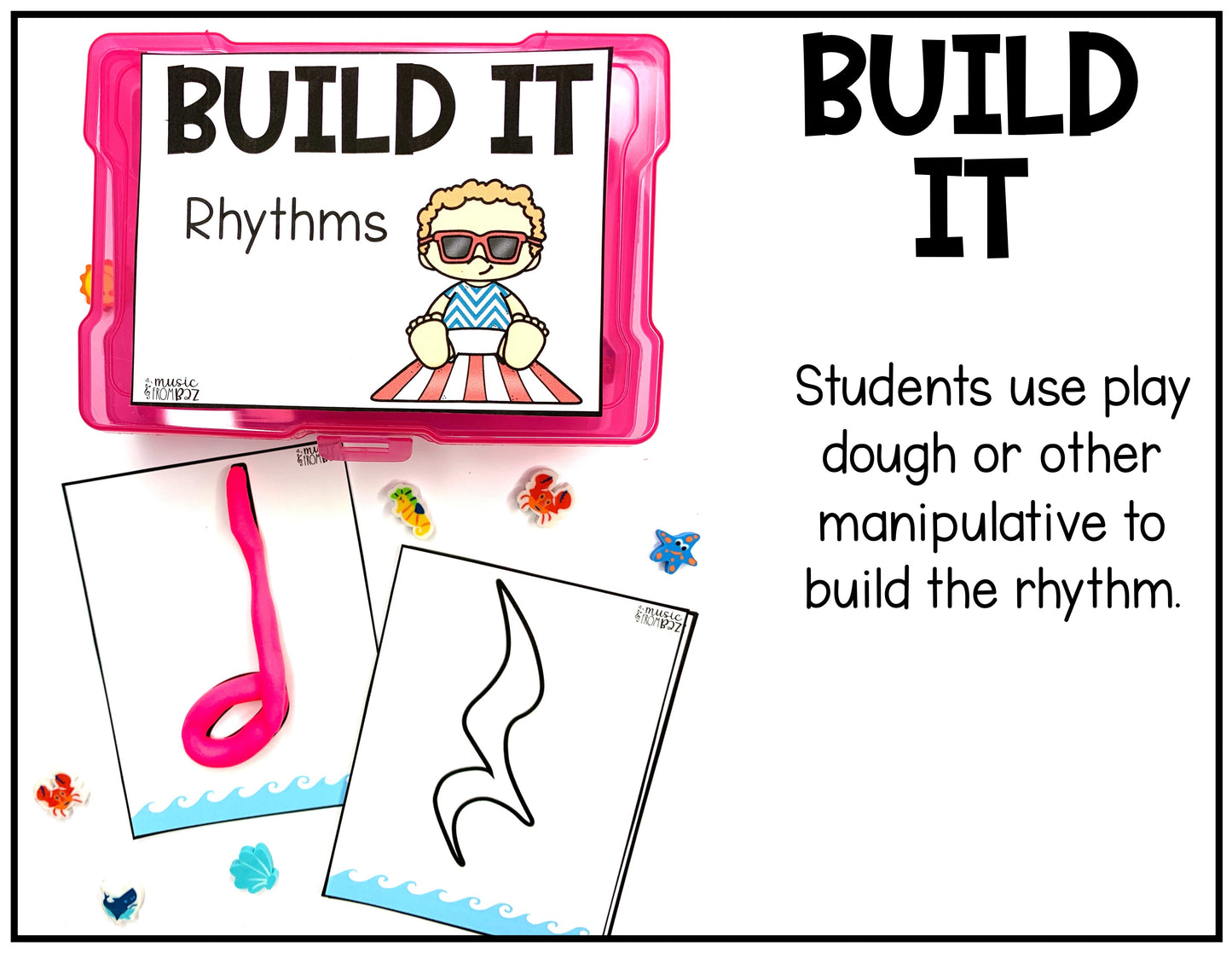 Summer Music Rhythm Task Cards
