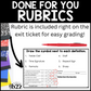 Music Symbols Exit Tickets & Rubrics Editable Elementary Music Assessment