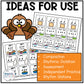 Thanksgiving Elementary Music Composition Rhythm Cards Worksheets & Beat Strips