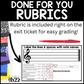 Treble Clef Exit Tickets & Rubrics Editable Elementary Music Assessment
