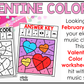 Valentine's Day Music Coloring Page BUNDLE Color by Note Music Worksheets