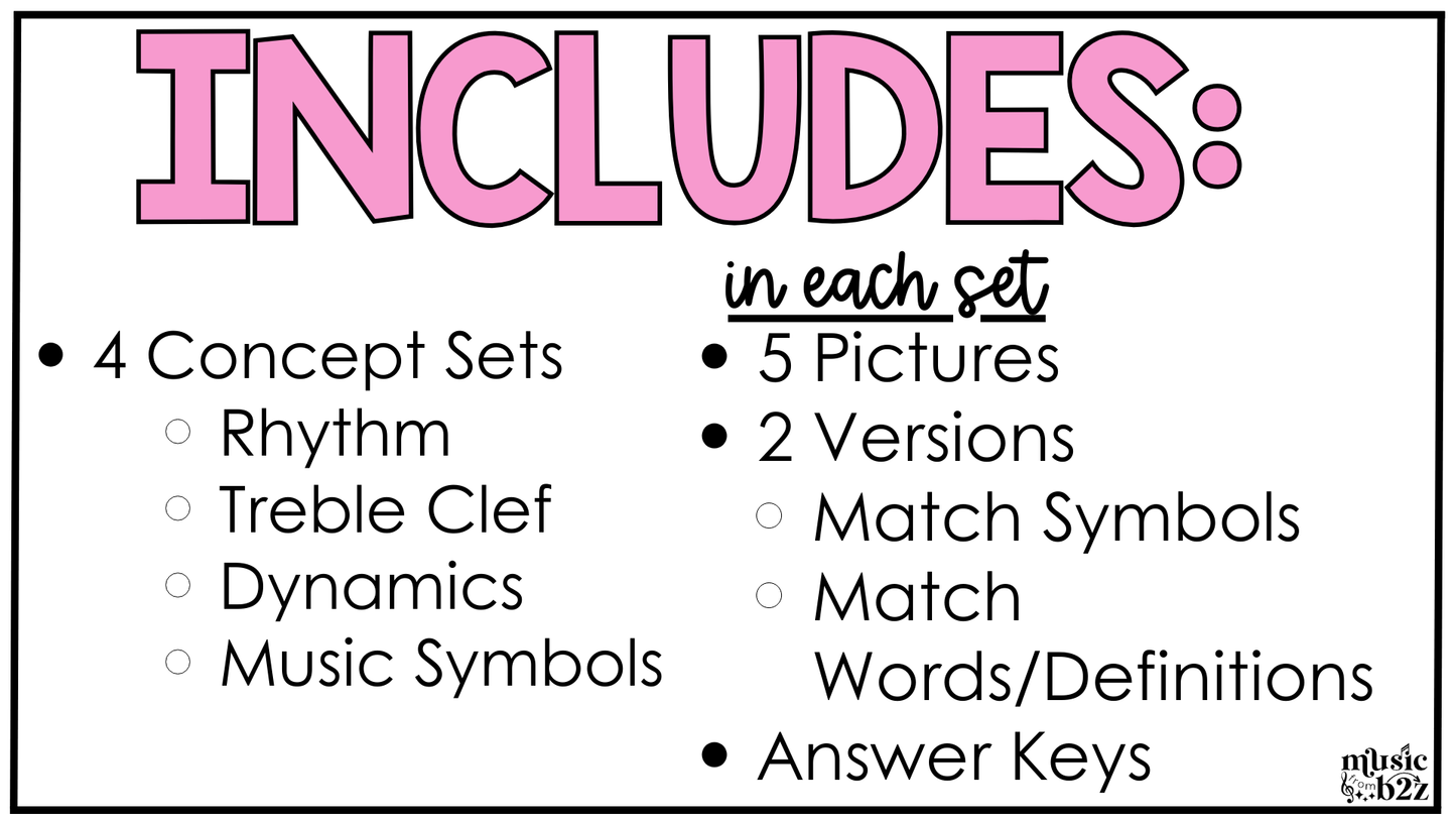 Valentine's Day Music Coloring Page BUNDLE Color by Note Music Worksheets