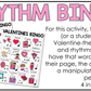 Valentine's Day Music Centers BUNDLE Valentine Rhythm Worksheets Music Games