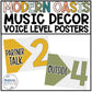 Music Classroom Decor - Voice Level Posters - Modern Oasis