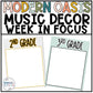 Music Classroom Decor - Week in Focus - Music I Can Posters - Modern Oasis