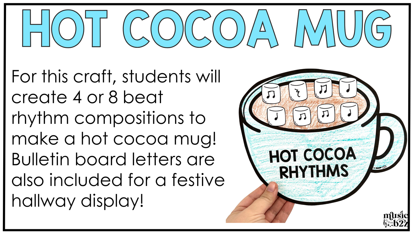 Winter Music Craft BUNDLE Winter Music Activities Winter Music Bulletin Board