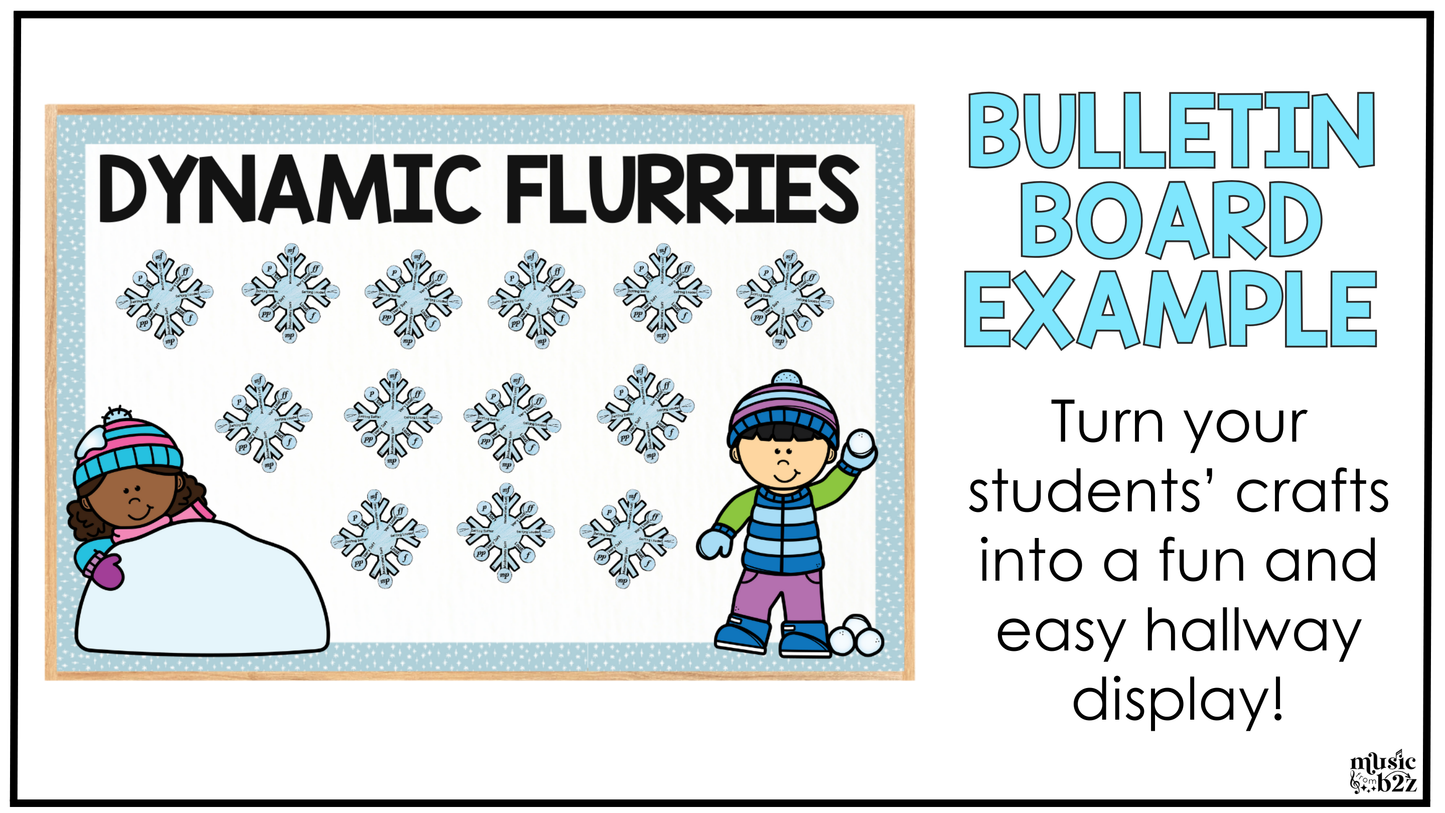 Winter Music Craft BUNDLE Winter Music Activities Winter Music Bulletin Board