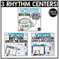 Winter Music Centers BUNDLE #2 Winter Rhythm Worksheets Music Games Sub Plans