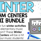 Winter Music Centers BUNDLE #1 Winter Rhythm Worksheets Music Games Sub Plans