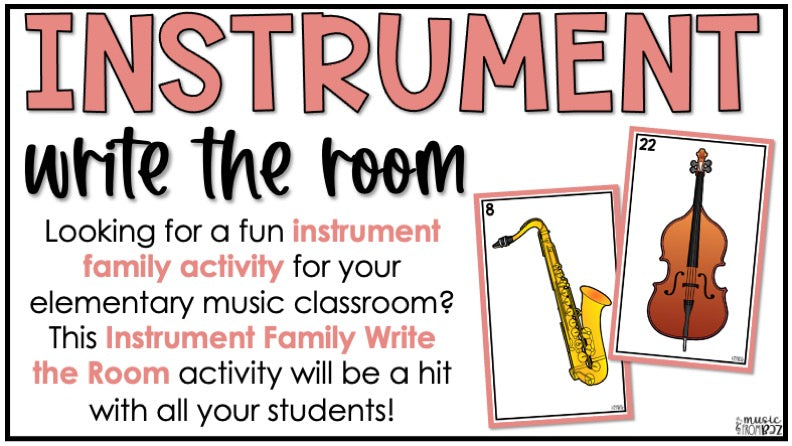 Instrument Families - Write the Room- Instruments of the Orchestra Activity