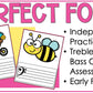 Spring Music Composition - Treble Clef and Bass Clef Worksheet & Activities - Elementary Music Lesson - DIGITAL DOWNLOAD