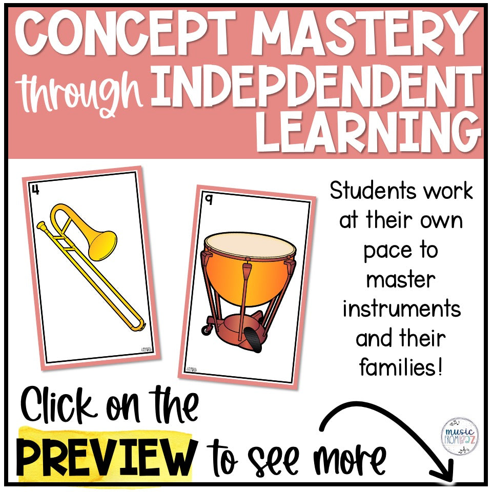 Instrument Families - Write the Room- Instruments of the Orchestra Activity