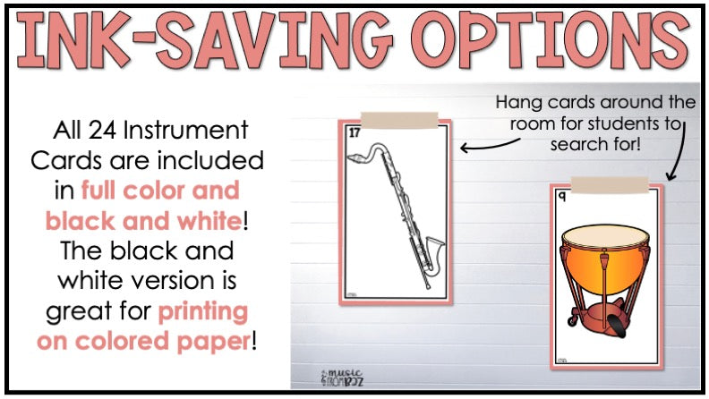 Instrument Families - Write the Room- Instruments of the Orchestra Activity